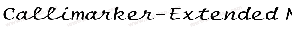 Callimarker-Extended Normal字体转换